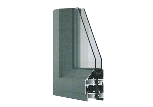 55系平开窗断桥铝型材<br>55 series casement window broken bridge aluminum profile