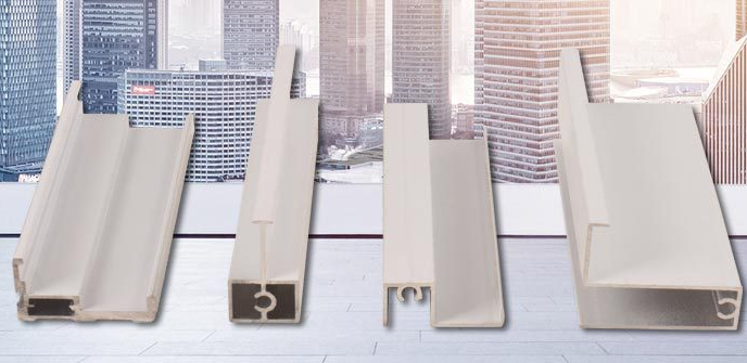 18.5 cm semi-hidden frame light luxury style sliding wardrobe door aluminum fram