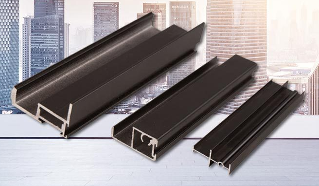 Cabinet sliding door aluminium frame with aluminium alloy concealed material, 12