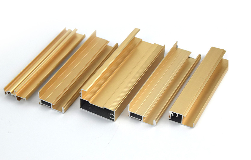 Minimalist aluminum alloy profiles, sliding door materials/panels, and semi-fini