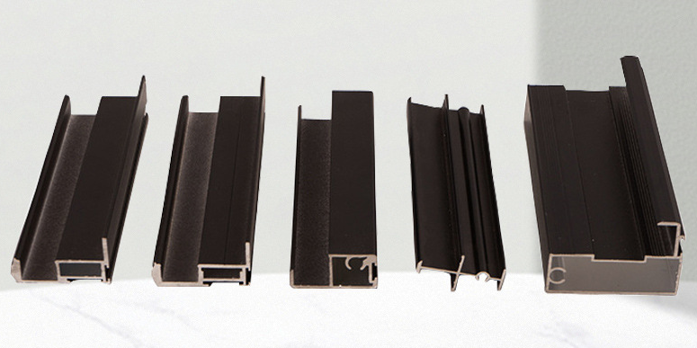 Push-pull wardrobe door aluminium alloy narrow-profile material concealed materi