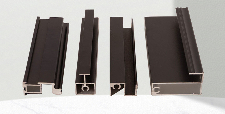 Aluminum alloy wardrobe door material type processing for concealed and conceale