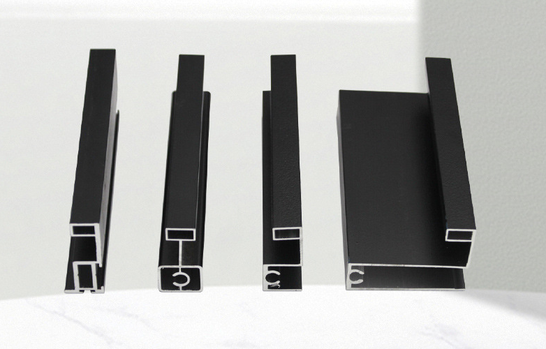 Wardrobe sliding door frame profiles, thickened semi-concealed cabinet drawer ma